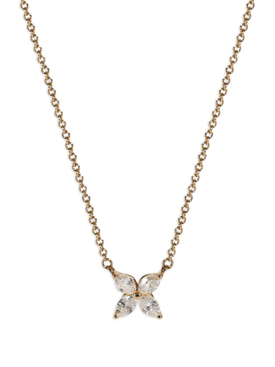 small Victoria diamond butterfly necklace 5