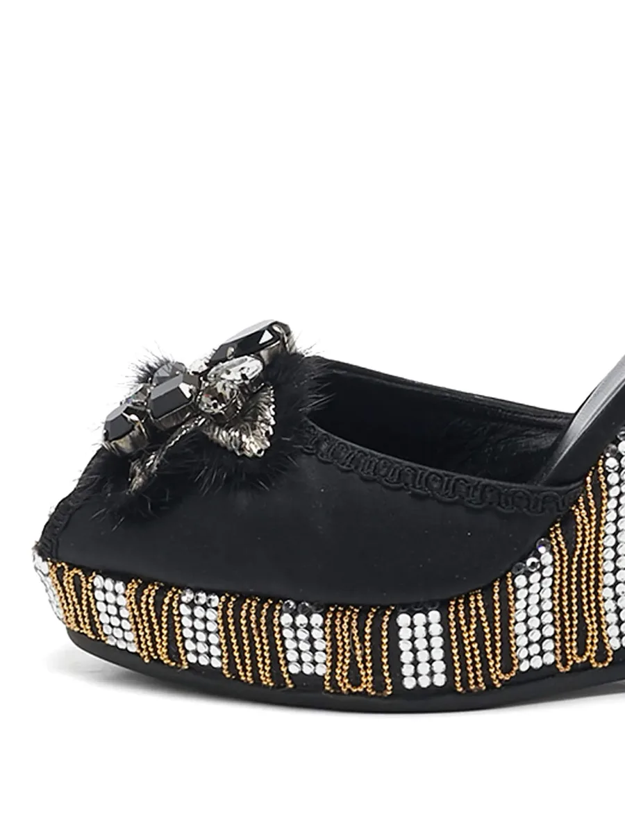 105mm crystal-embellishment wedge sandals 3