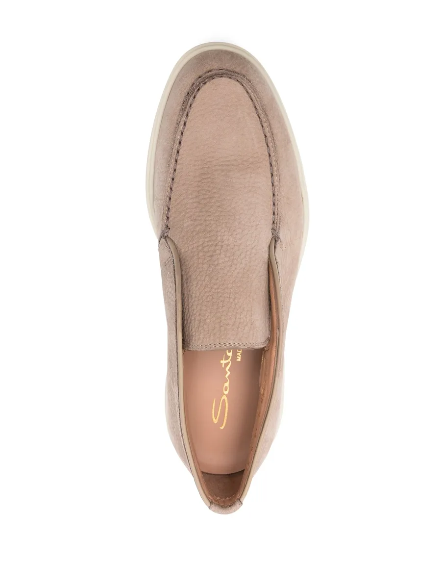 pebbled suede loafers 8