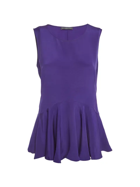 2013 peplum sleeveless top