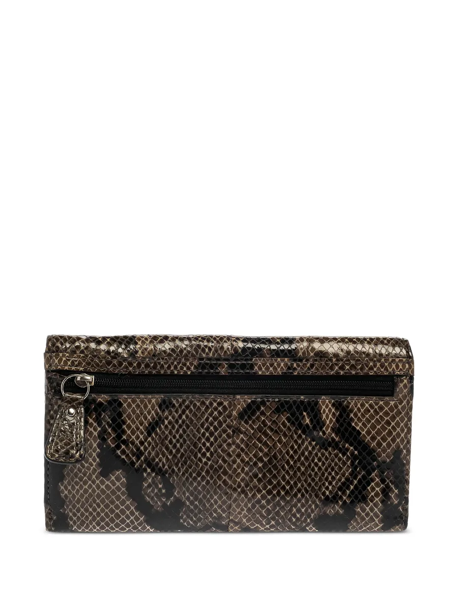 python-embossed leather wallet 3