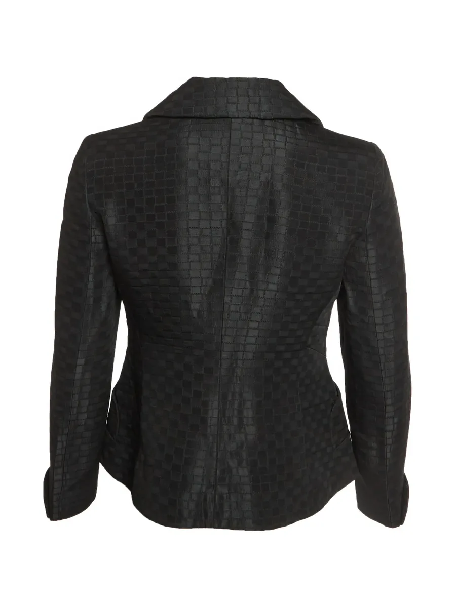 jacquard single-breasted blazer 4