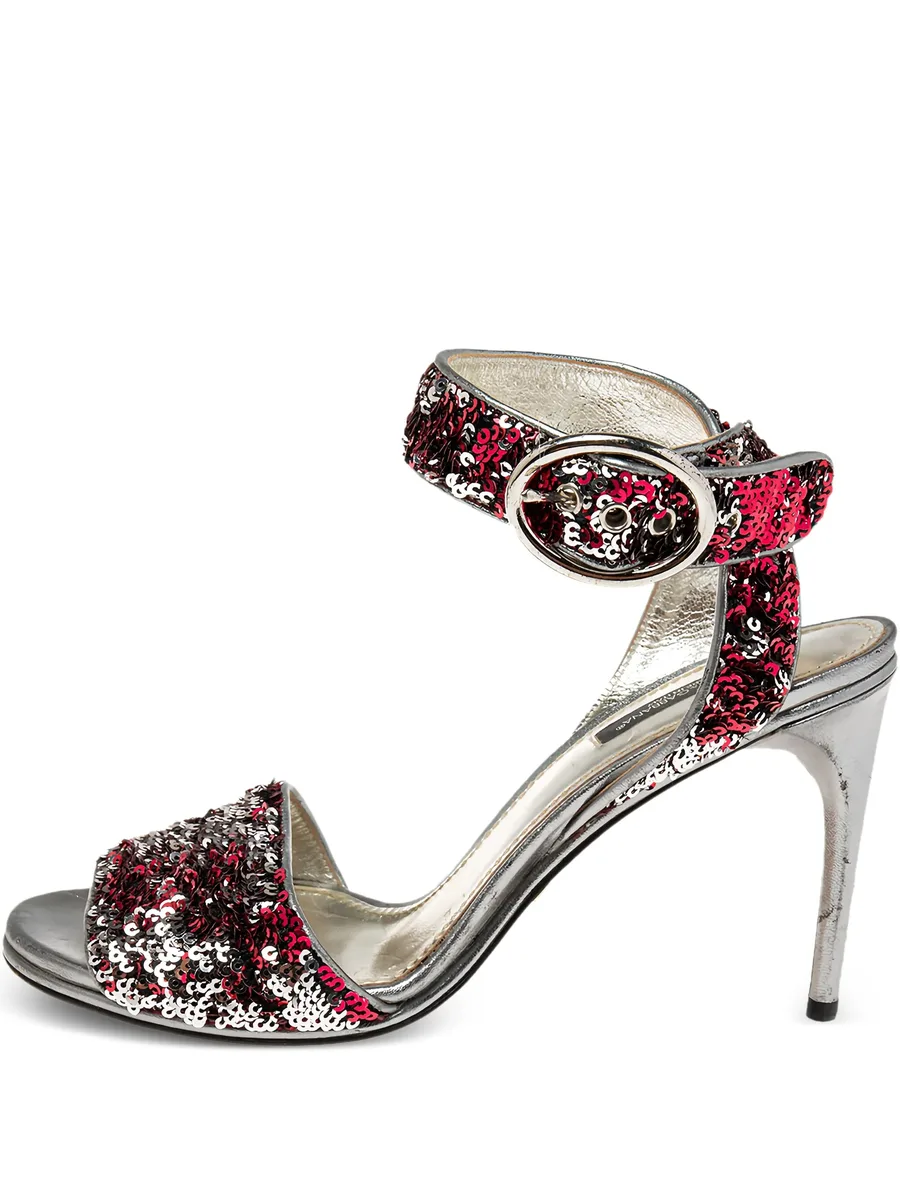 metallic heeled sandals 1