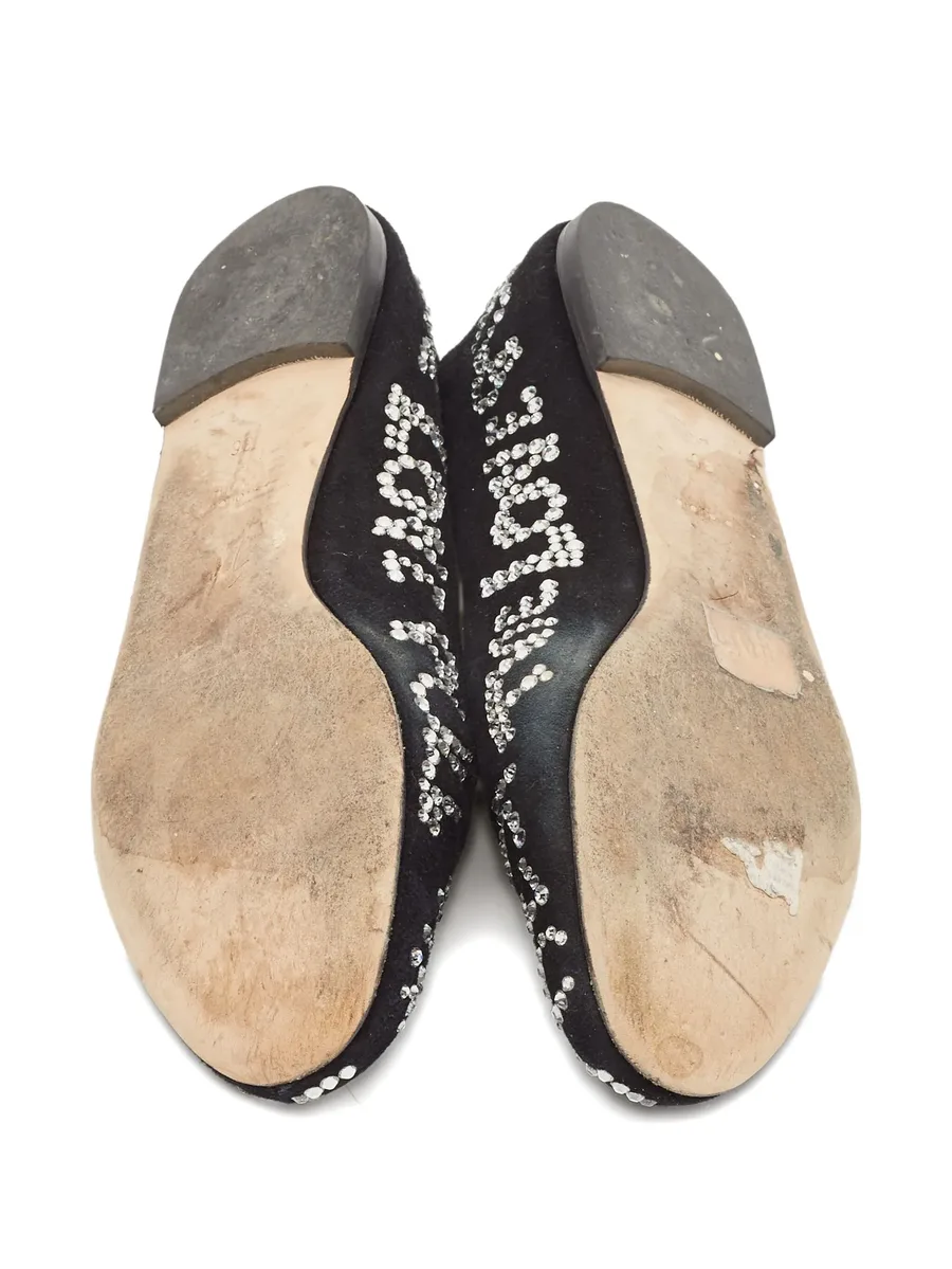 crystal-embellished ballet flats 7