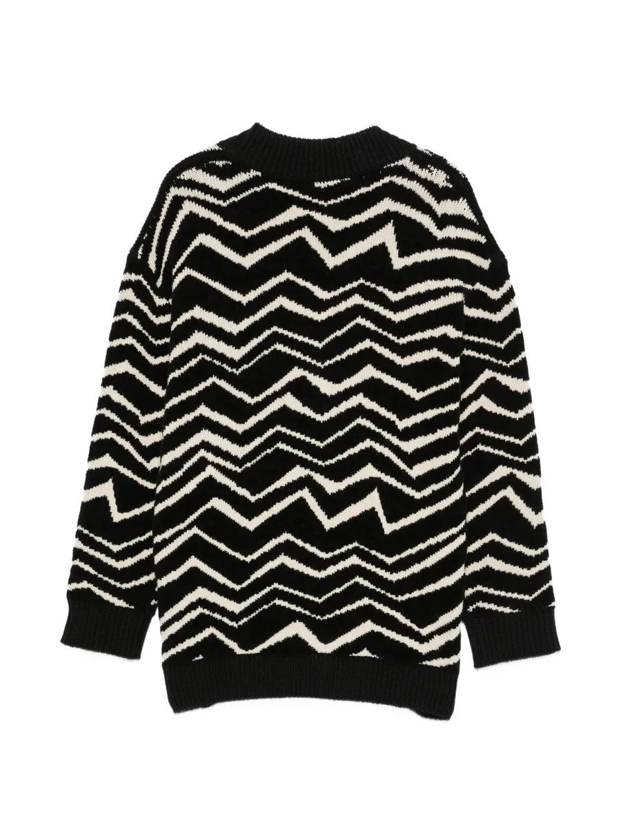 zigzag-knit cardigan 2