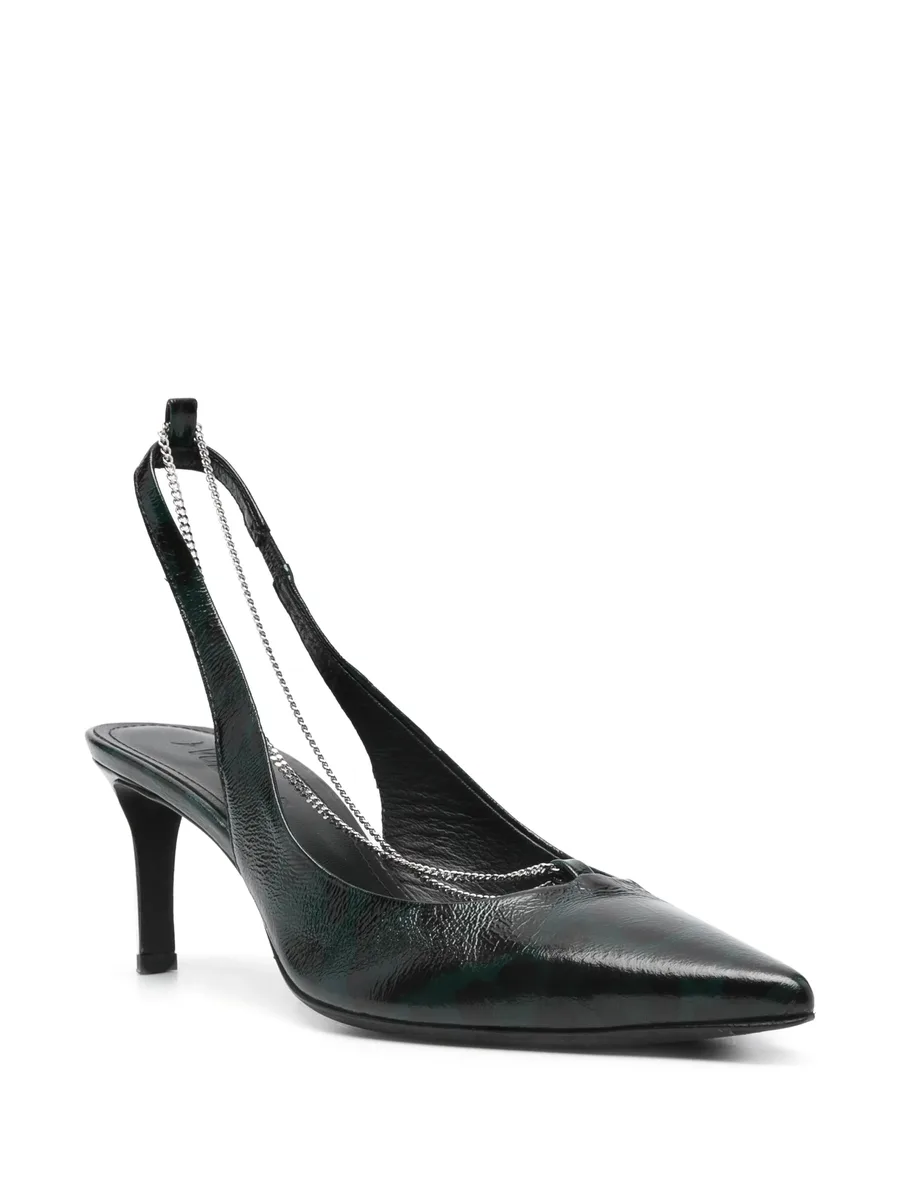 First Night Court 68mm leather pumps 3