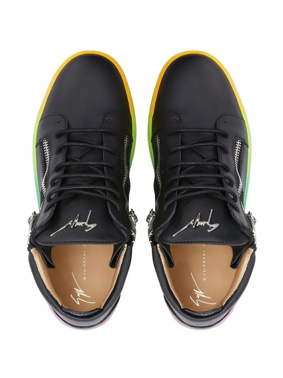 Kriss rainbow sole mid-top sneakers 7