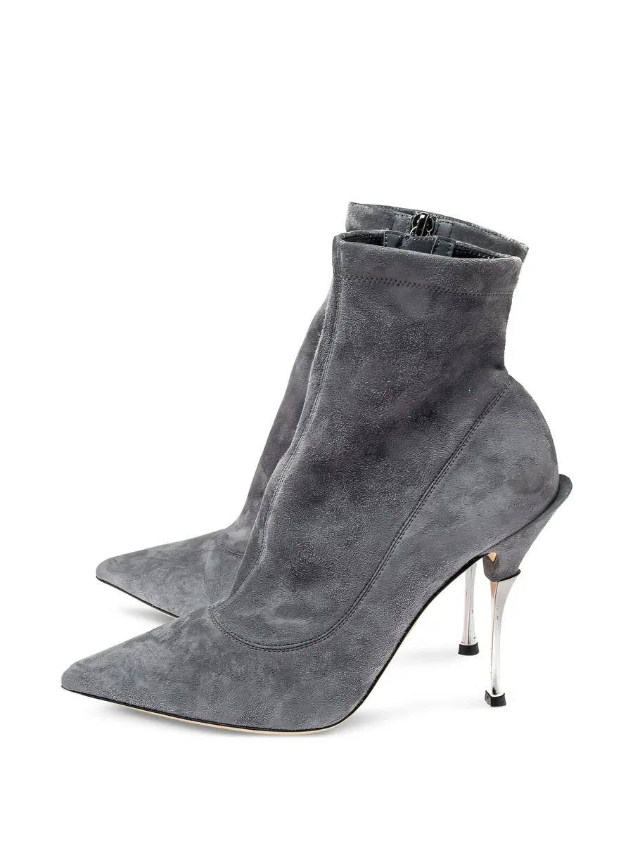 115mm leather ankle boots 10