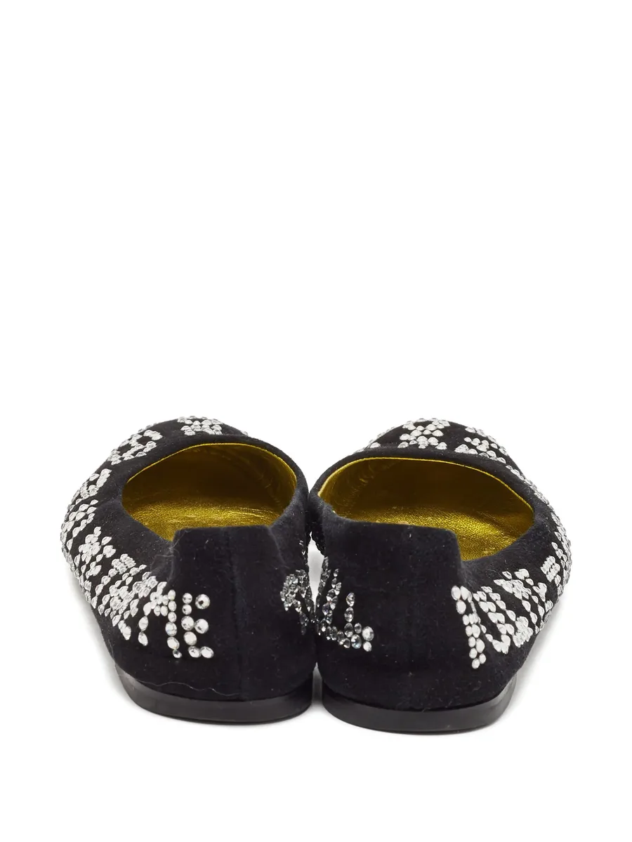crystal-embellished ballet flats 6