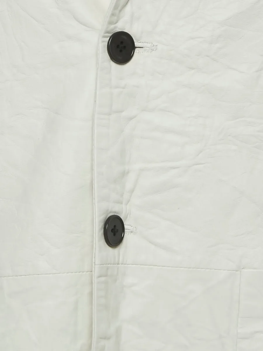 leather single-breasted blazer 5
