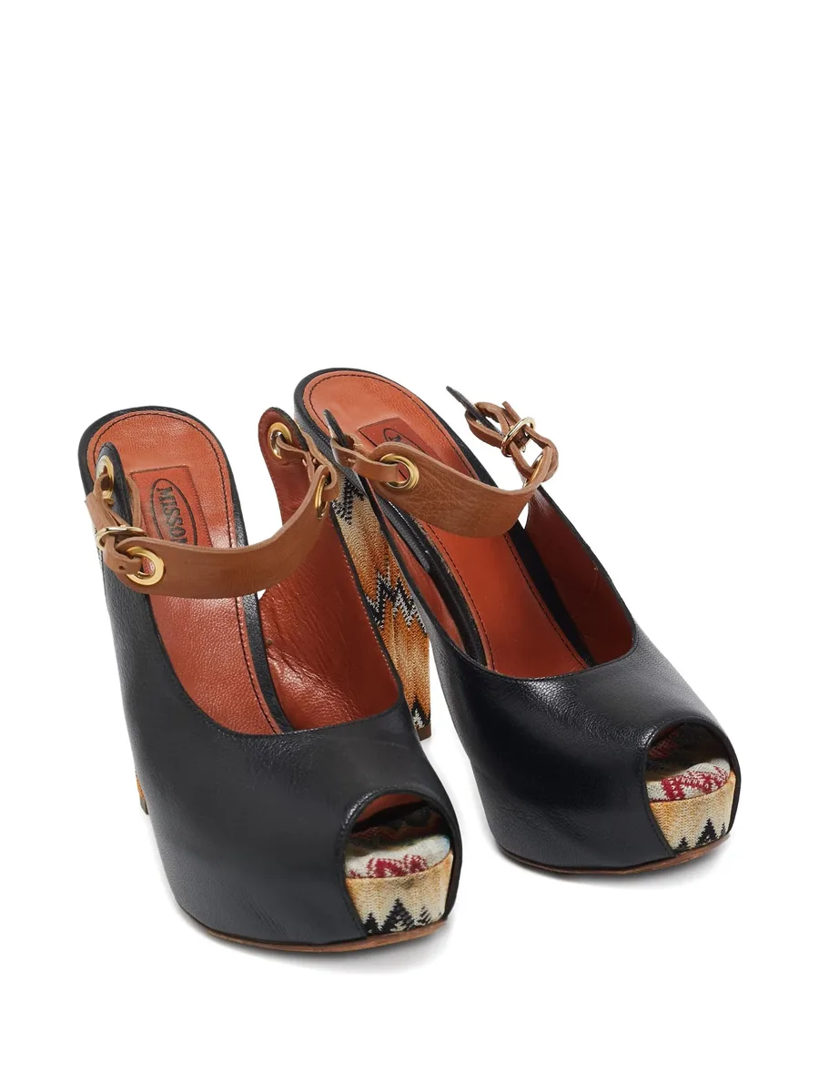 leather zig-zag pumps 4