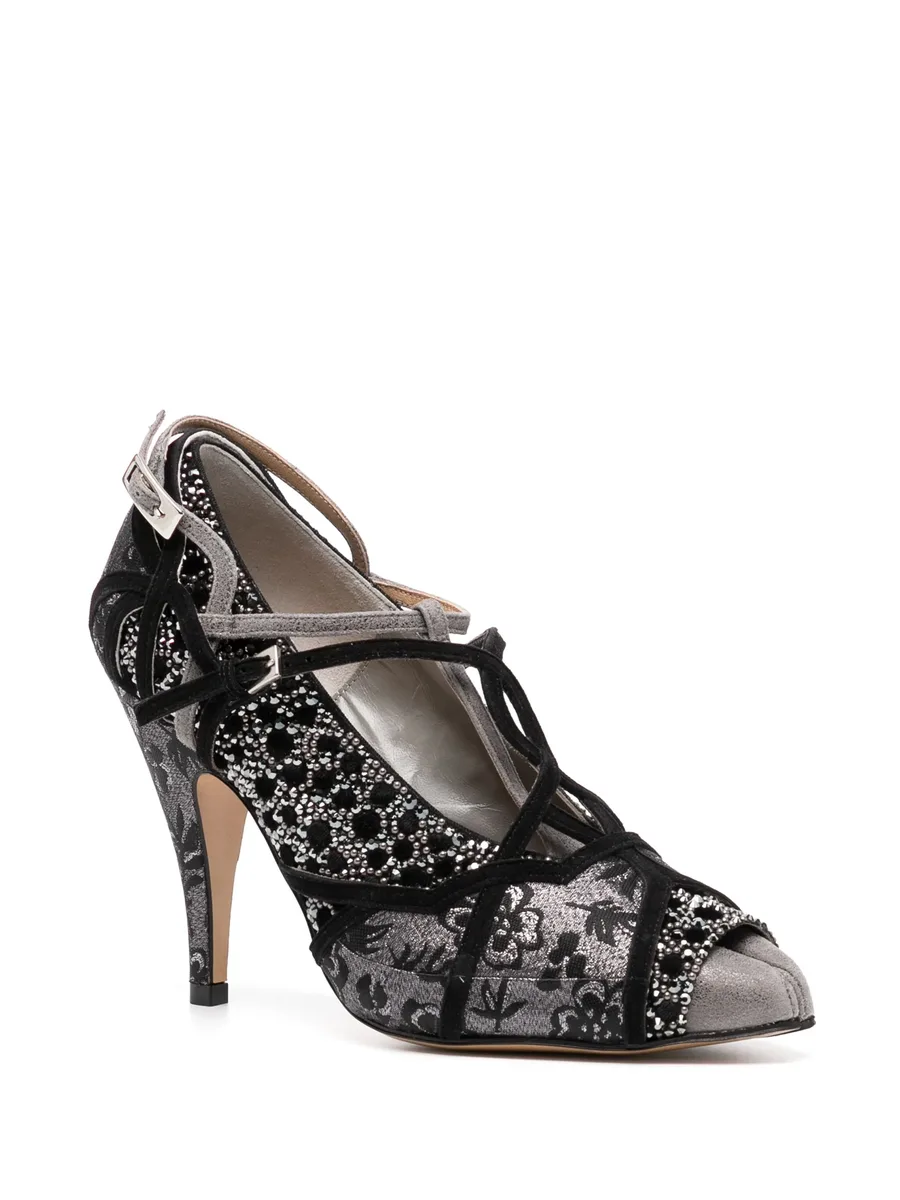 декорированные туфли Tabi Monster Velvet 70 4