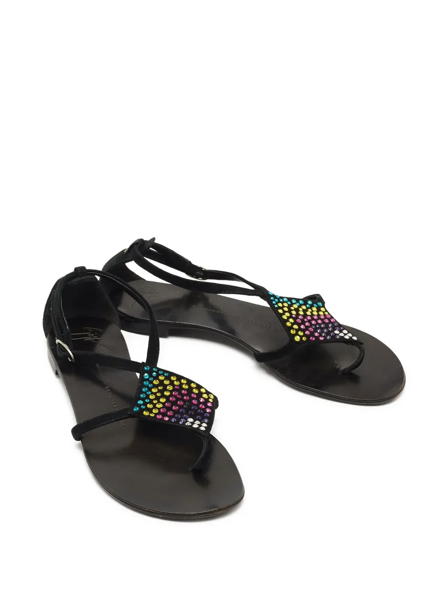 crystal-embellished sandals 9