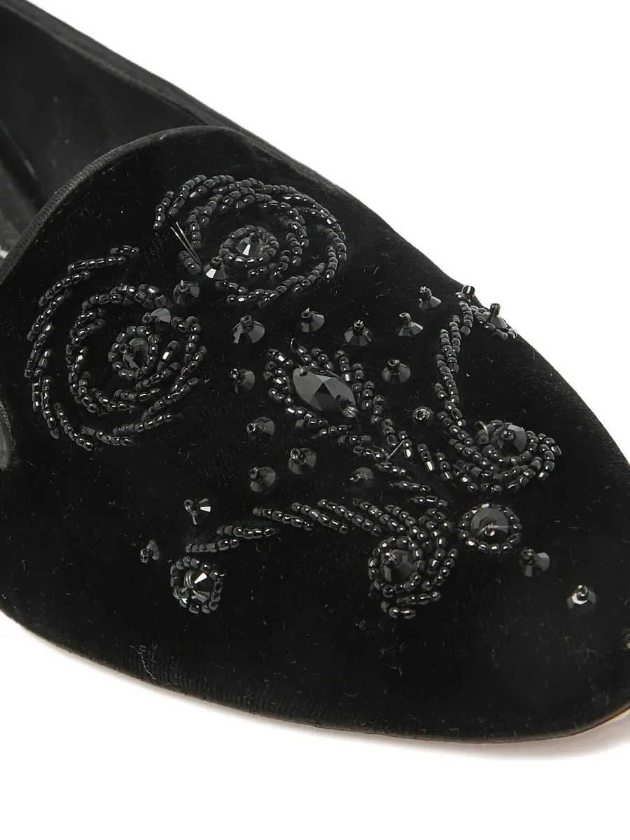 velvet-finish loafers 9