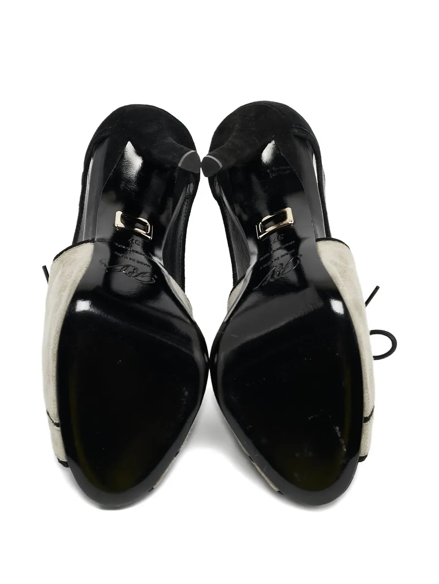panelled lace-up boots 6