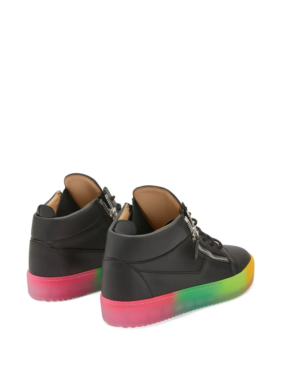 Kriss rainbow sole mid-top sneakers 6