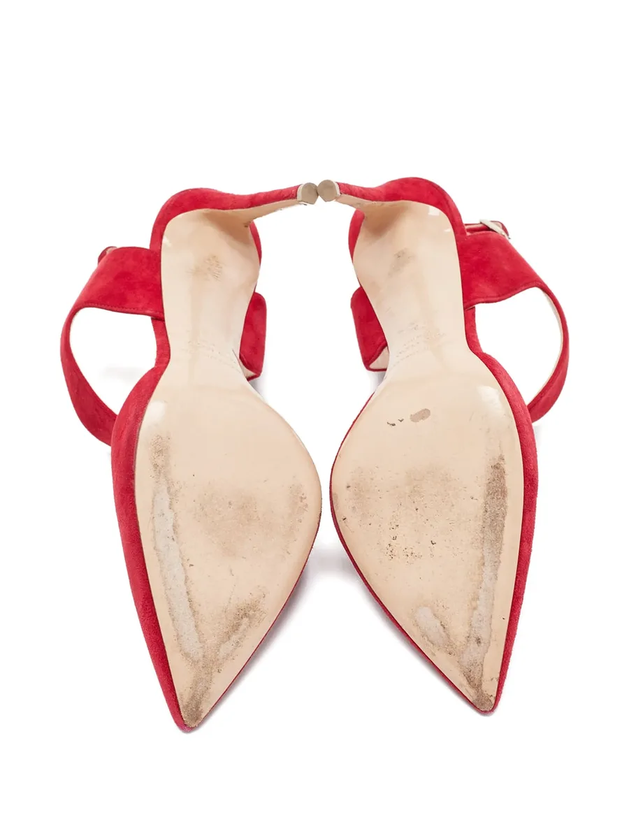 115mm suede slingback pumps 5