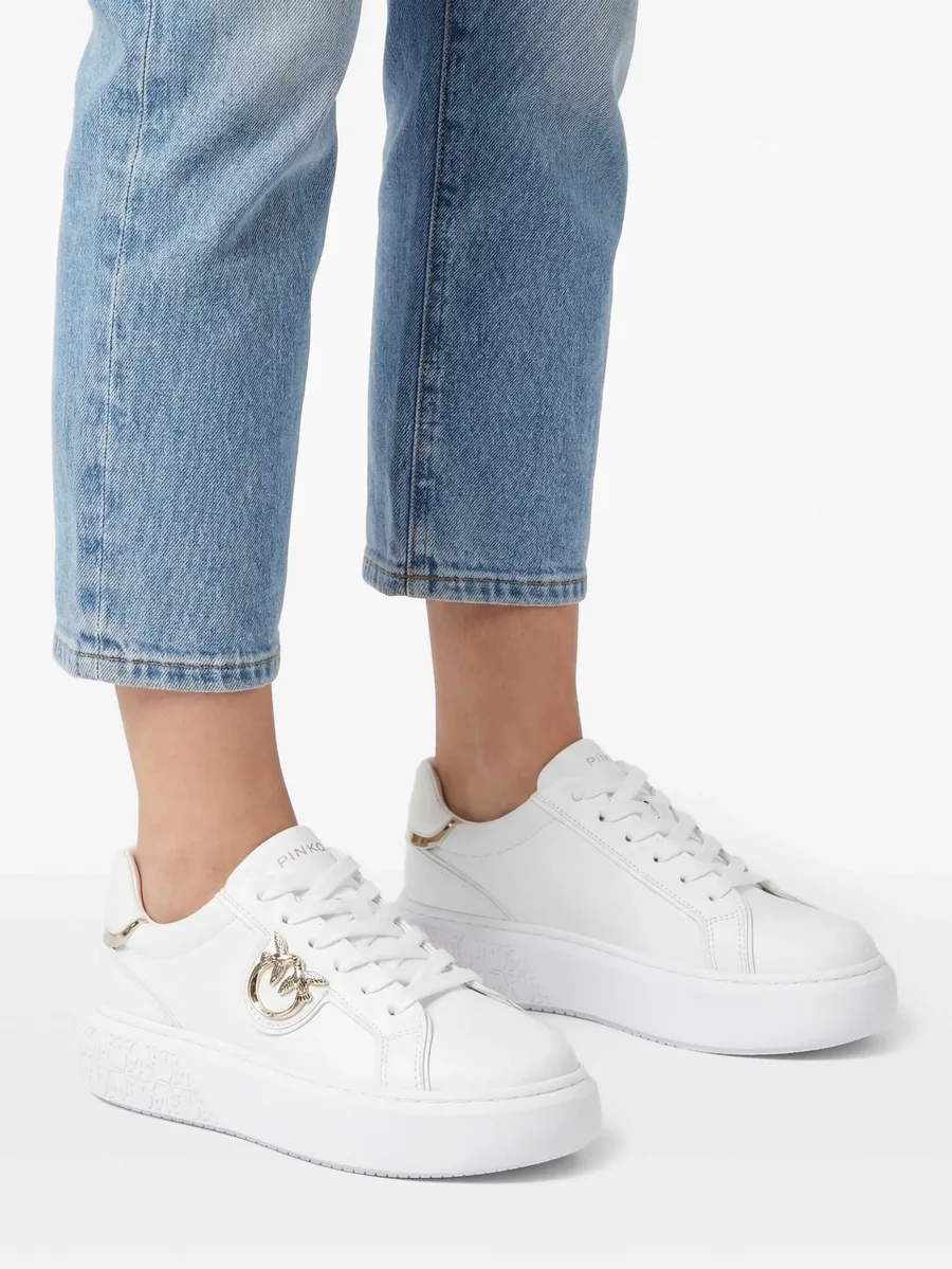 high-soled flatform sneakers with metal logo 4