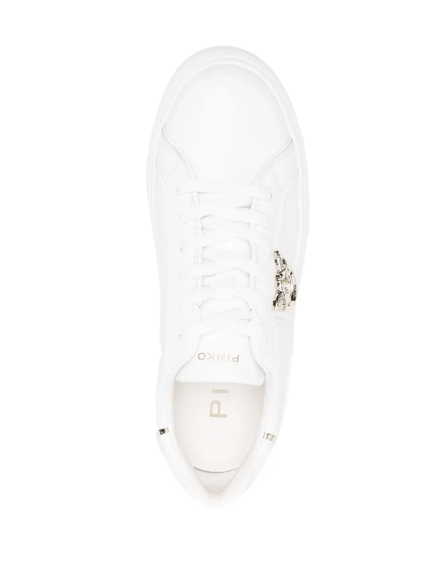 high-soled flatform sneakers with metal logo 10