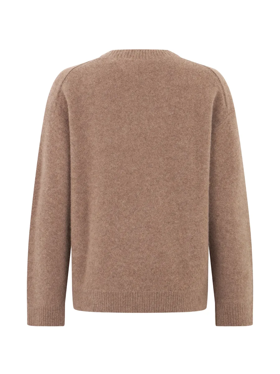 Plush crew-neck cashmere sweater 2