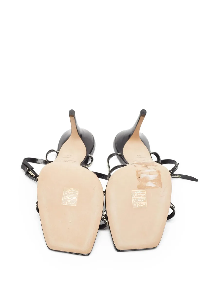 100mm leather sandals 9