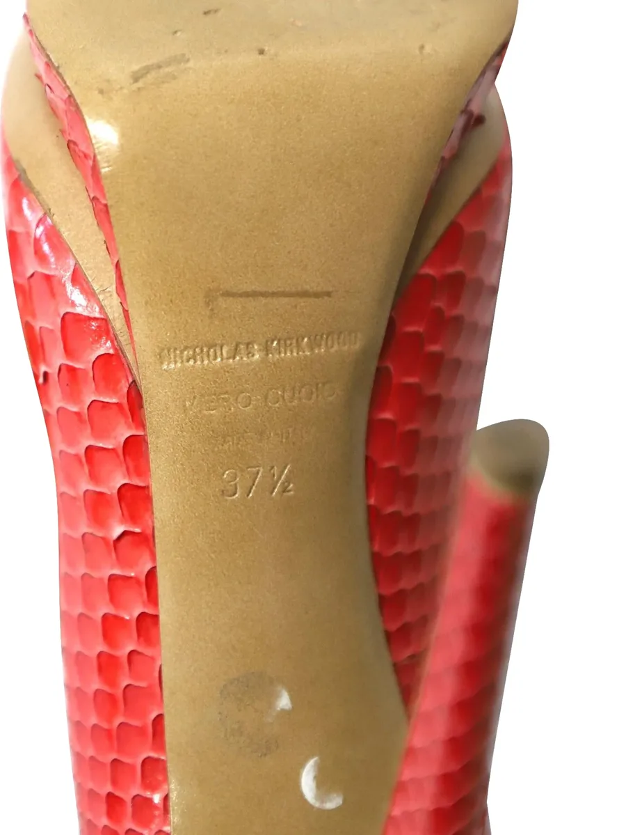 snakeskin-effect pumps 9