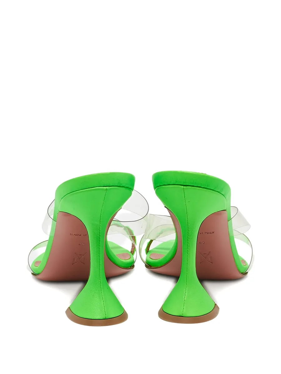 Pre-owned 105mm leather sculpted-heel sandals 5