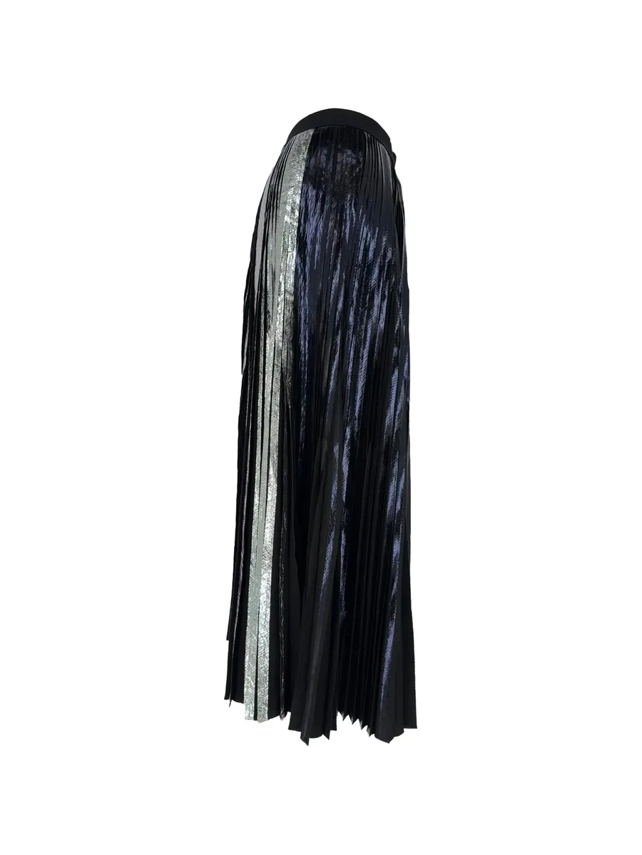 pleated metallic skirt 4