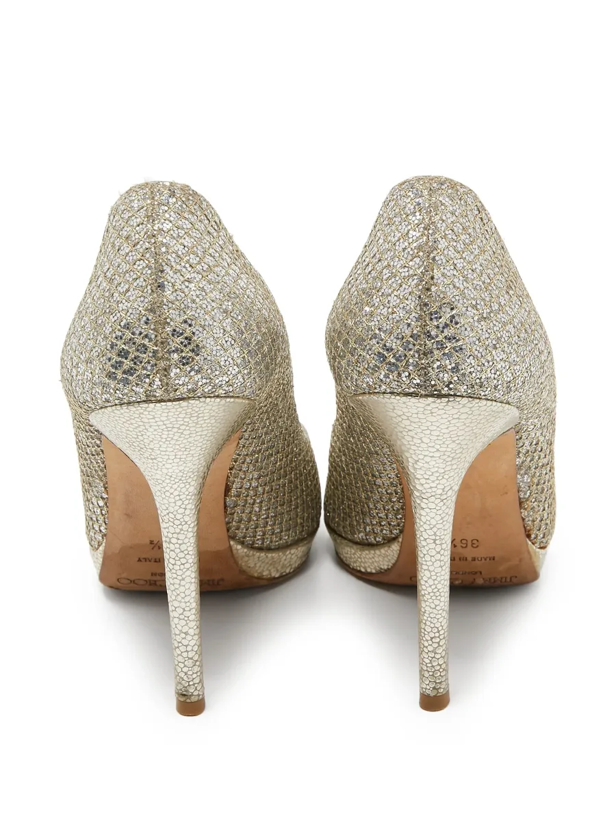 120mm leather heeled pumps 8