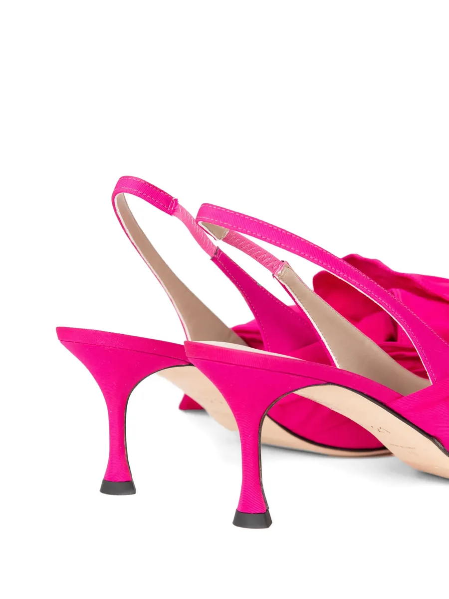 bow-embellished slingback pumps 9