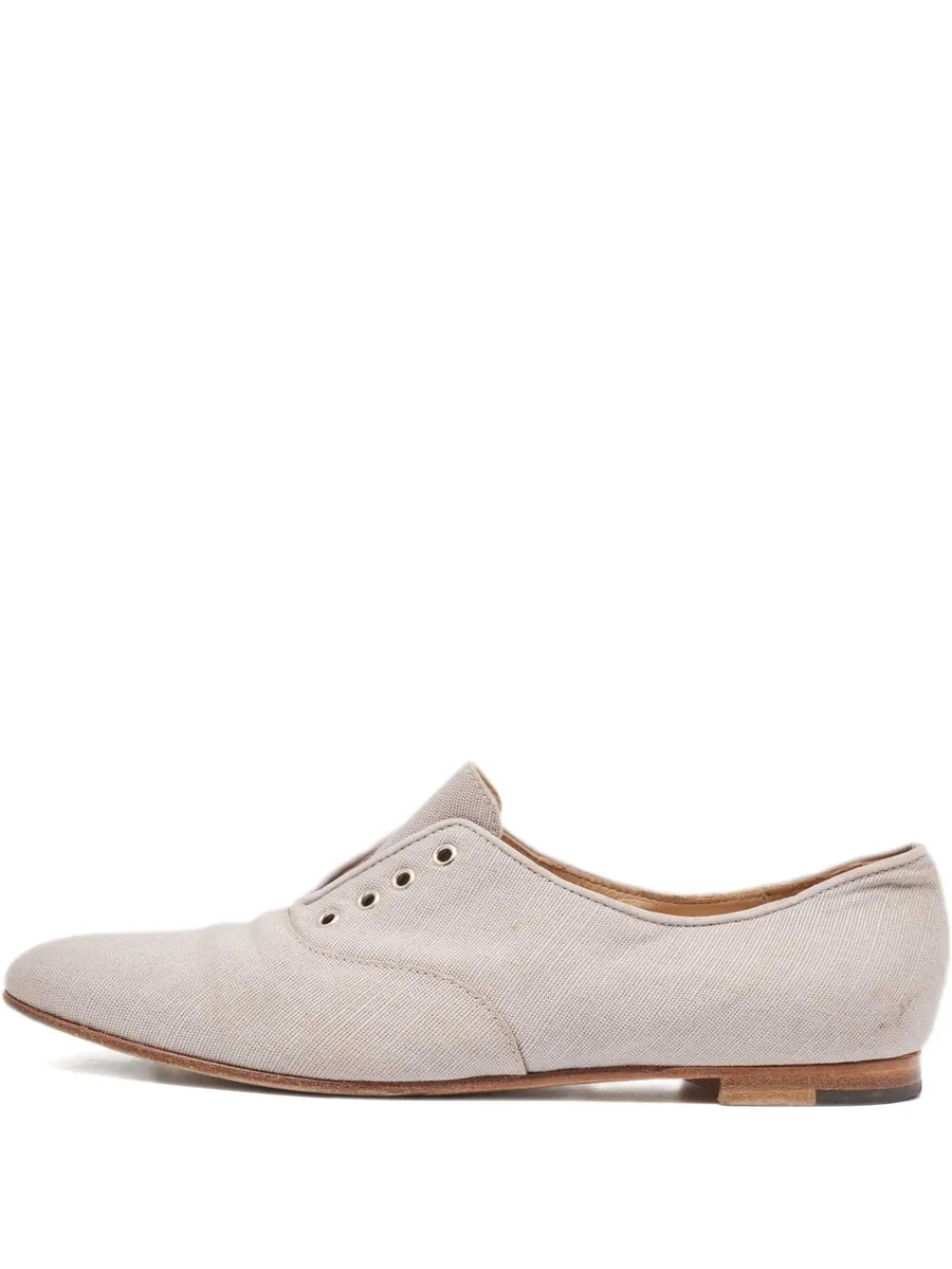 pre-owned eyelet-detail shoes 1