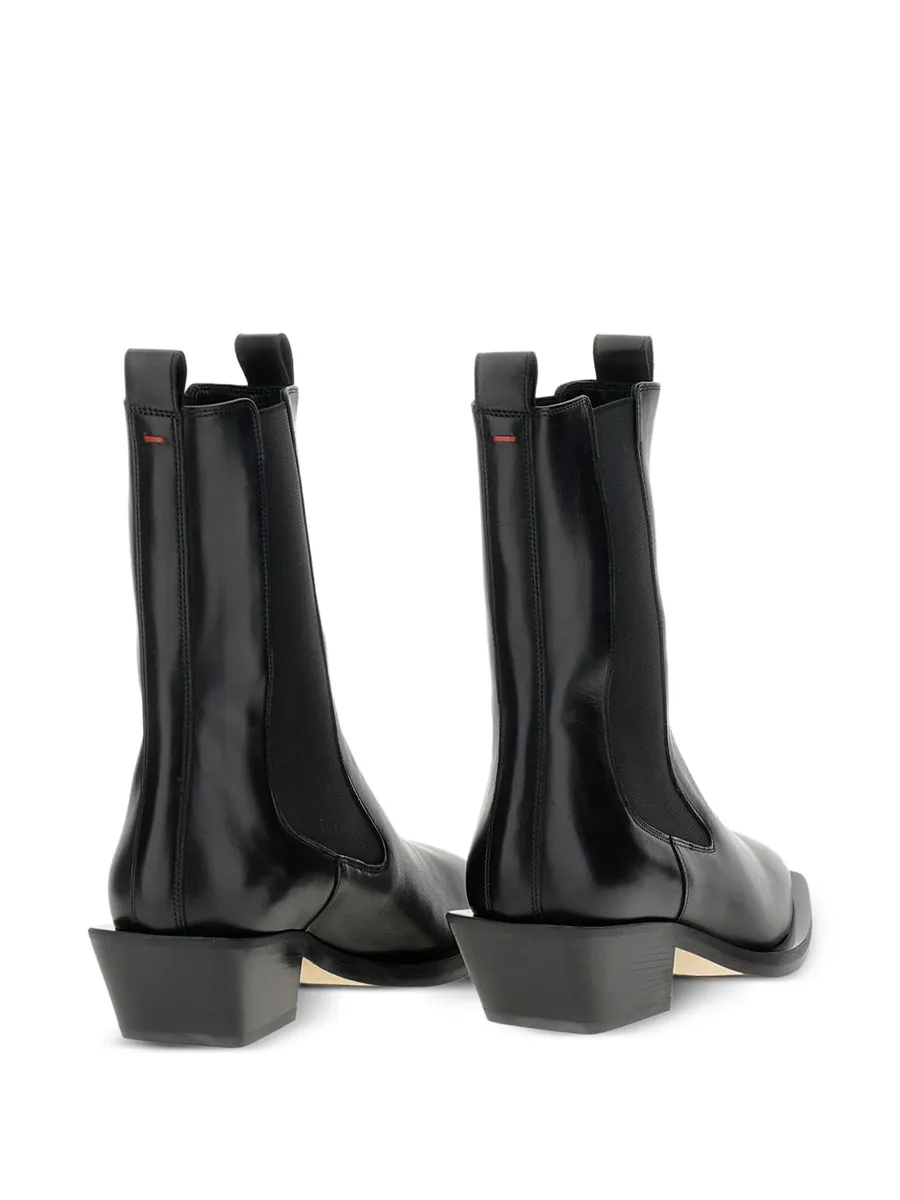 leather pointed-toe boots 8