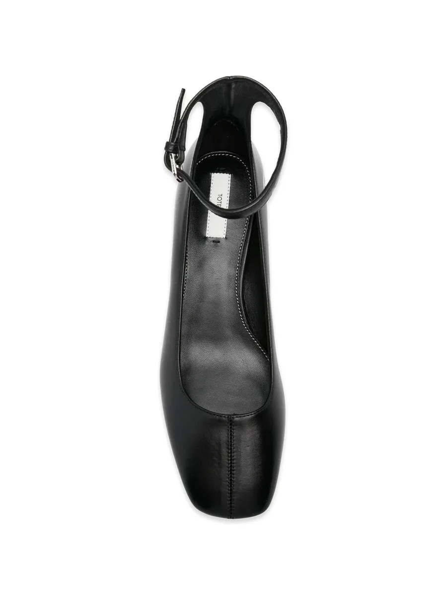 square-toe nappa pumps 8