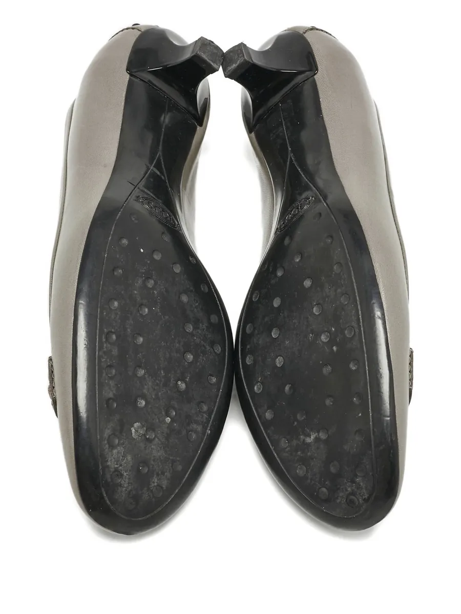 Leather Buckle Low Heel Shoes 6