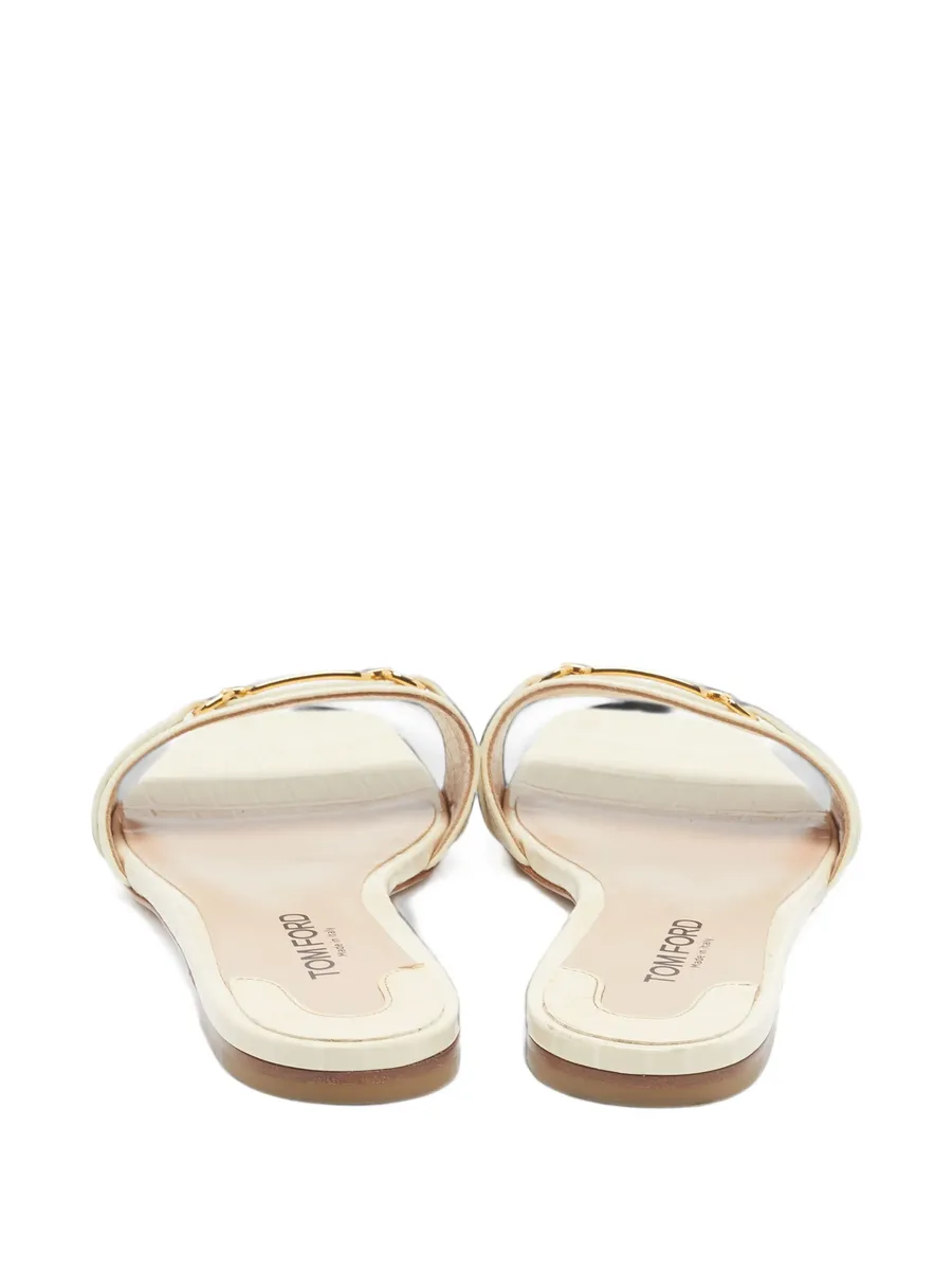 chain-embellished flat sandals 5