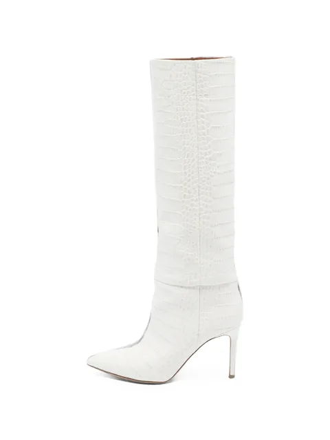 leather knee-length boots