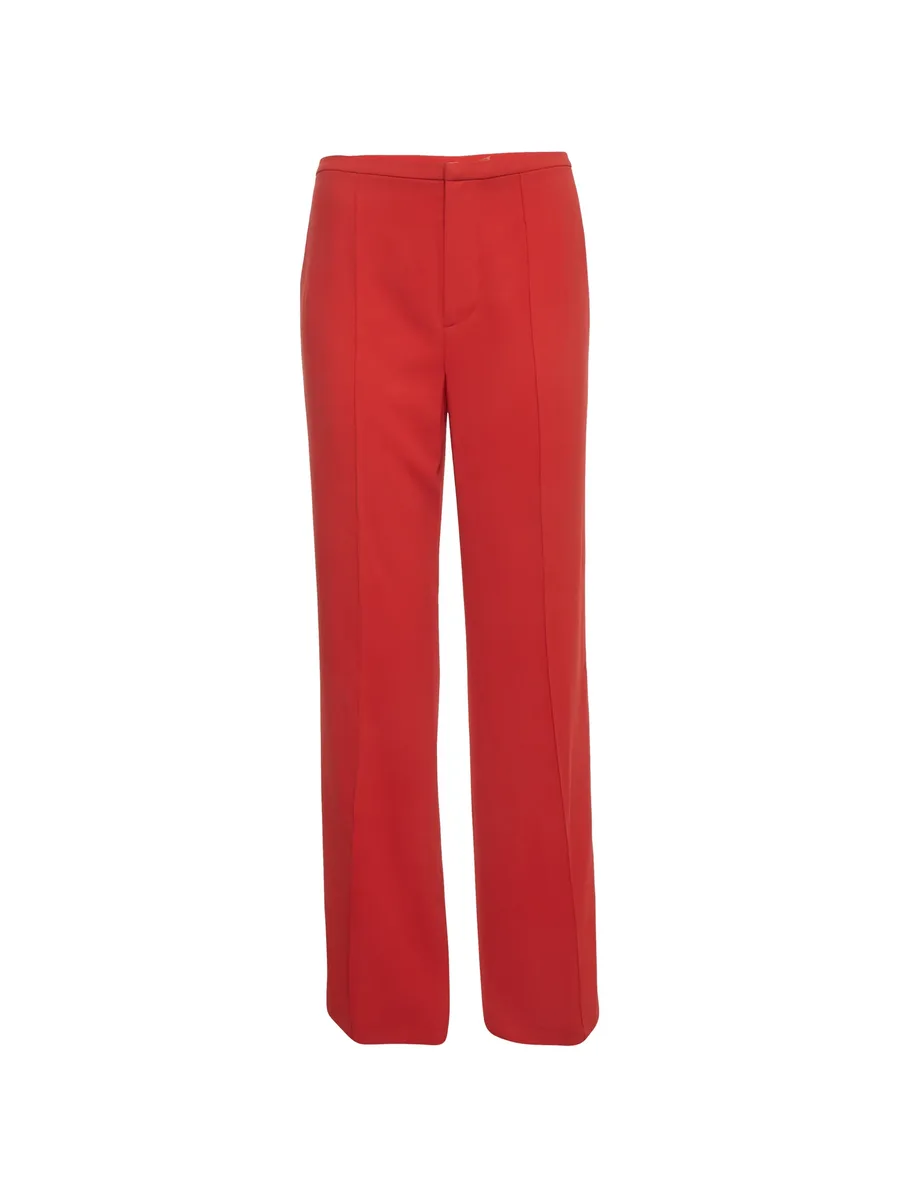 straight-fit crepe trousers 1