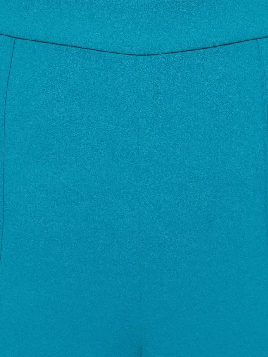 crepe flared trousers 3