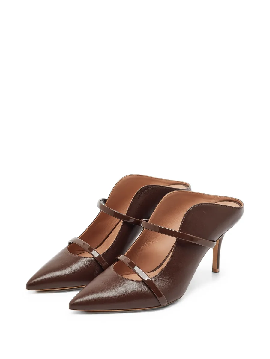 Maureen curved heeled mules 2