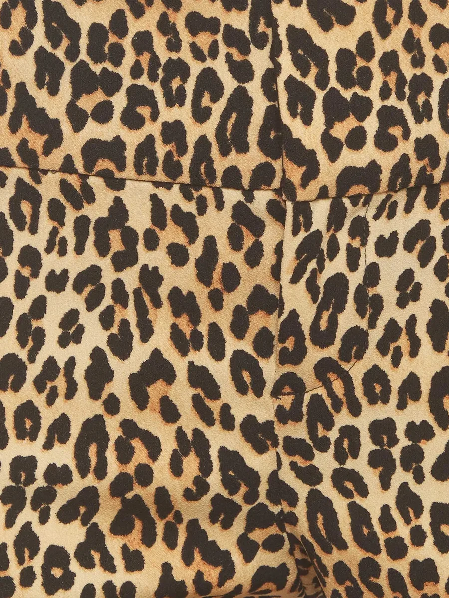 leopard-print flared trousers 3