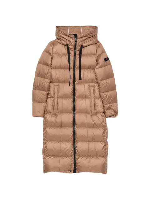 quilted hooded coat