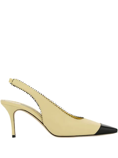 70mm Gaius slingback leather pumps