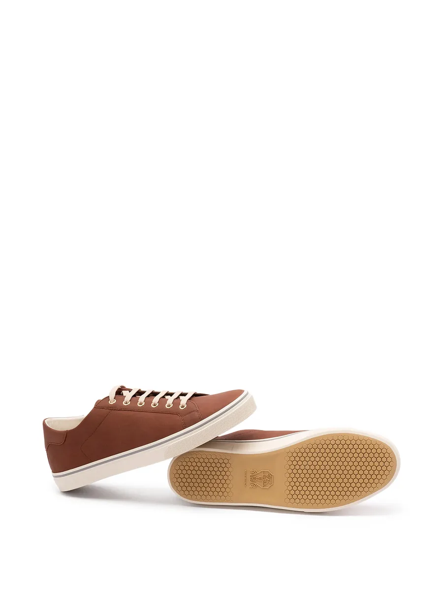 leather lace-up fastening sneakers 9
