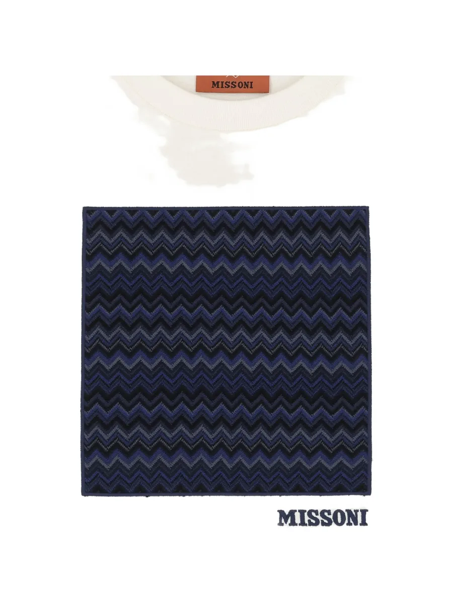 zigzag-patch embroidered-logo T-shirt 3