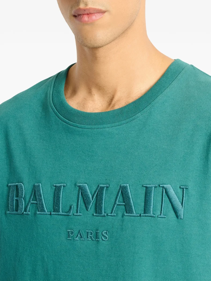 футболка с вышивкой Vintage Balmain 5