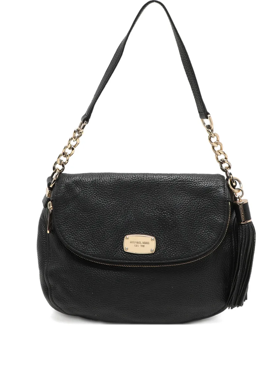 Tassel leather shoulder bag 1