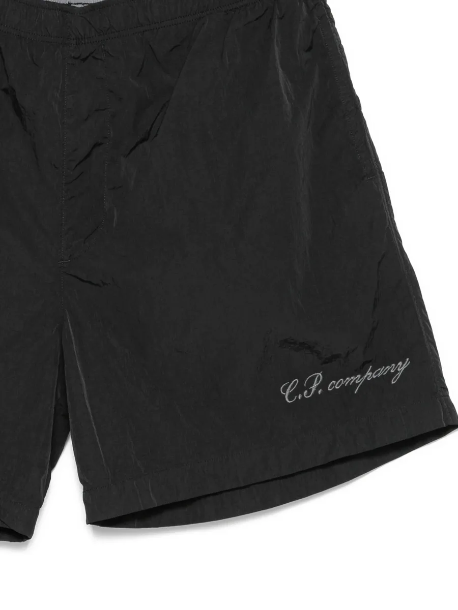 Eco-Chrome R logo embroidery swim shorts 11