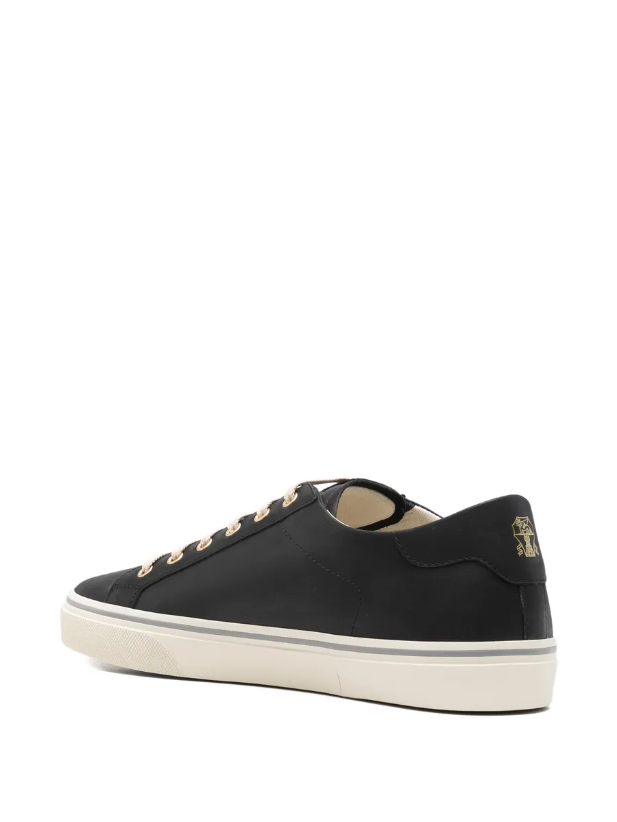 metallic-eyelet lace-up sneakers 5