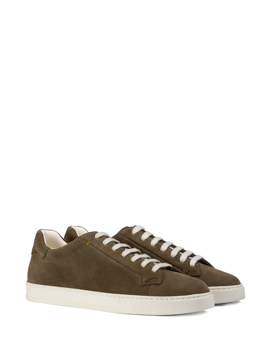 suede lace-up sneakers 4