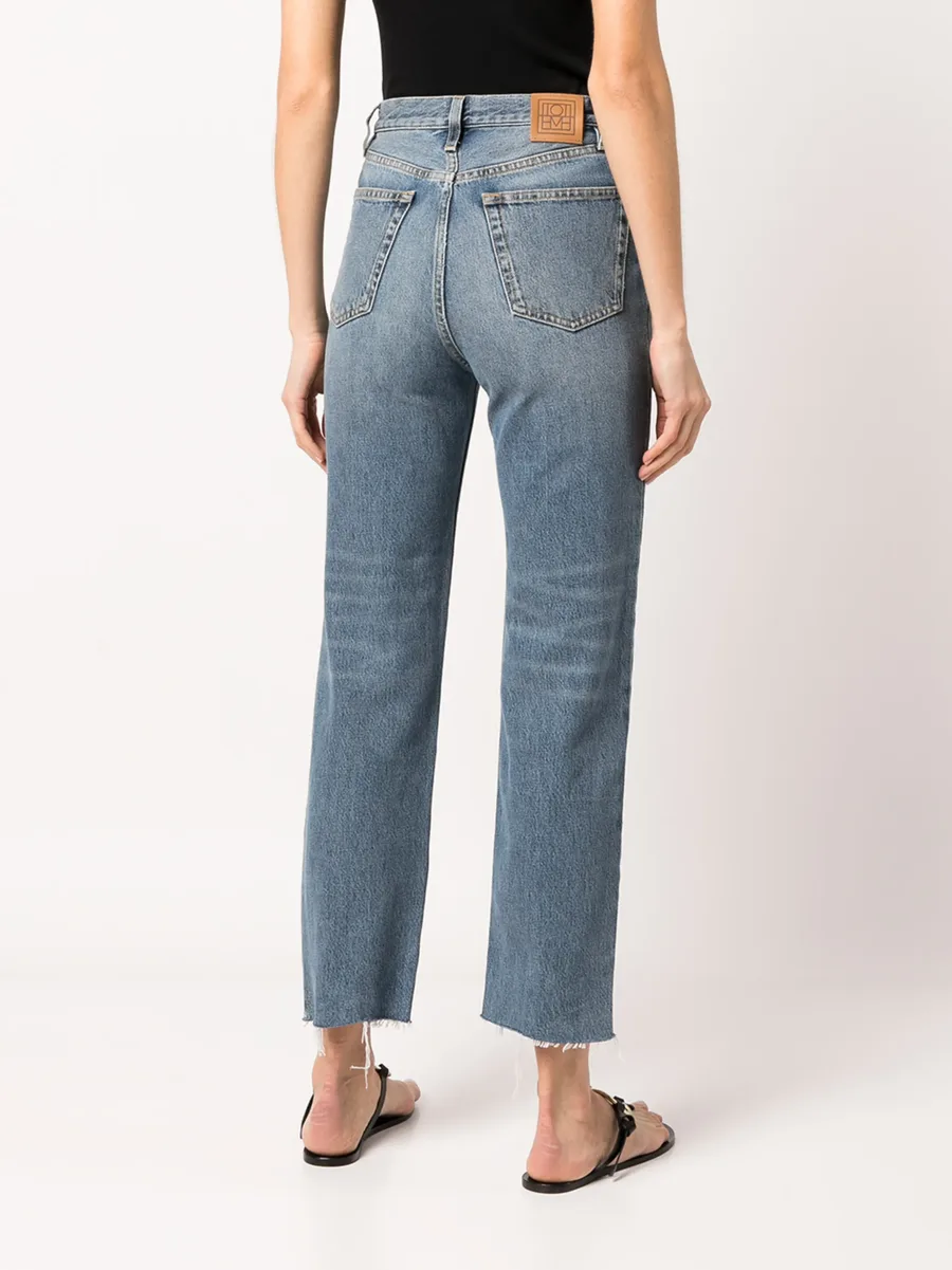 cropped straight-leg jeans 7